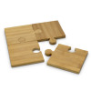 Bamboo Puzzle Coaster Sets of 4 Piece